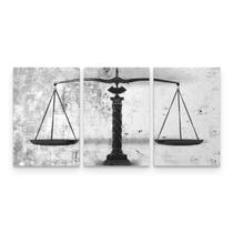 Quadro Escritório Advocacia Balança Justiça Branco