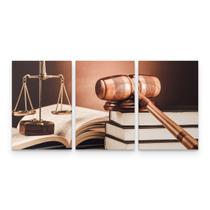 Quadro Escritório Advocacia Direito Malhete Arte