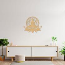 Quadro Escultura de Parede Buda Meditando, Om Lotus Areia - Loja Casa do Arquiteto