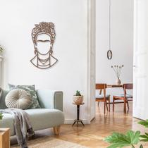 Quadro Escultura de Parede Releitura Frida Kahlo Marrom - Loja Casa do Arquiteto