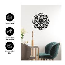 Quadro Escultura MDF Vazado Mandala Decoração Quadro Escultura MDF Vazado Mandala Decoração