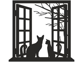 Quadro Escultura Pet Gato Sentando Janela Quadro Para Quarto Quadro Escultura Pet Gato Sentando Janela Quadro Para Quarto