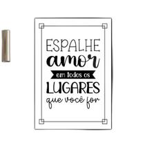 Quadro Espalhe Amor Em Todos Os Lugares 24X18Cm Quadro Espalhe Amor Em Todos Os Lugares 24X18Cm