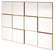 Quadro Espelho Block Medio 1,00 MT (LARG) cor Freijo - 39584
