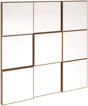 Quadro Espelho Block Pequeno 75cm (LARG) cor Freijo - 39595 Quadro Espelho Block Pequeno 75cm (LARG) cor Freijo - 39595