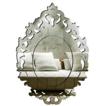 Quadro Espelho Veneziano Decorativo Sala Quarto 50x70 -38.01 - CREATUS