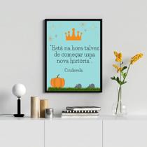 Quadro Está Na Hora Talvez De Começar Uma NovaHistória 45x34cm - com vidro Quadro Está Na Hora Talvez De Começar Uma NovaHistória 45x34cm - com vidro