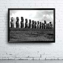 Quadro Estátuas Pascoa A4