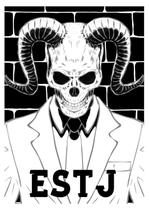 Quadro Estj Mbti Tamanho A3 Com Moldura Personalidade Gerente Caveira Preta Quadro Estj Mbti Tamanho A3 Com Moldura Personalidade Gerente Caveira Preta