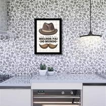 Quadro Eu Tenho O Melhor Pai Do Mundo 33X24 C/Vidro - Preta