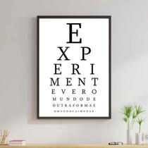 Quadro Experimente Ver O Mundo Diferente 24x18cm Quadro Experimente Ver O Mundo Diferente 24x18cm