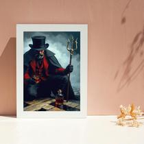 Quadro Exu 7 Encruzilhadas 33x24cm - com vidro Quadro Exu 7 Encruzilhadas 33x24cm - com vidro