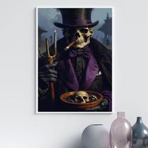 Quadro Exu João Caveira 45X34Cm - Com Vidro