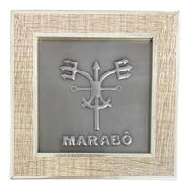 Quadro Exú Marabô Madeira Carvalho E Metal 13 X13 Cm Quadro Exú Marabô Madeira Carvalho E Metal 13 X13 Cm