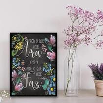 Quadro Faça O Que Você Ama 33X24Cm Preta Quadro Faça O Que Você Ama 33X24Cm Preta