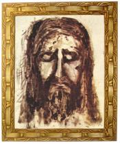 Quadro Face De Jesus, Santo Sudário, M. 02, 30X25cm. Angelus