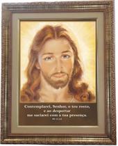 Quadro Face Jesus Cristo, Oração, Mod.08, 53x43cm. Angelus