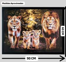 Quadro Familia Projeto de Deus Leao