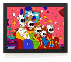 Quadro Familia Simpsons Arte Nuclear 42x29