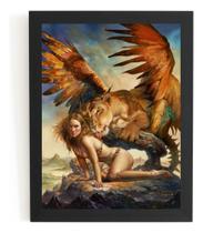 Quadro Fantasy Rpg Arte De Boris Vallejo & Julie Bell