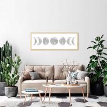 Quadro Fases da Lua Drawn Art 86x30 Caixa Marfim