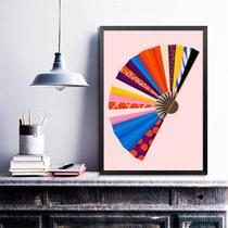 Quadro Fashion Leque - Estampas 45x34cm Quadro Fashion Leque - Estampas 45x34cm