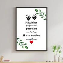 Quadro Favor Tirar Os Sapatos Ao Entrar 33X24 Madeira Preta Quadro Favor Tirar Os Sapatos Ao Entrar 33X24 Madeira Preta