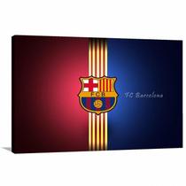 Quadro FC Barcelona Futebol decorativo com Tela em Tecido Quadro FC Barcelona Futebol decorativo com Tela em Tecido