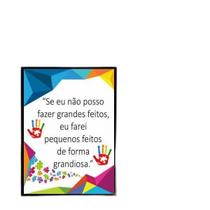 Quadro Feitos Grandiosos 33X24Cm - Com Vidro