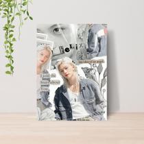 Quadro Felix Stray Kids Kpop A4 Placa MDF 01