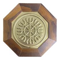 Quadro Feng Shui Meditação Zen Madeira 18 Cm - Escolha a Cor Quadro Feng Shui Meditação Zen Madeira 18 Cm - Escolha a Cor