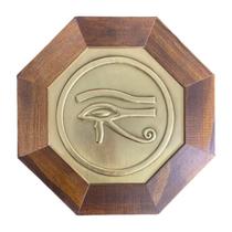 Quadro Feng Shui Meditação Zen Madeira 18 Cm - Escolha A Cor