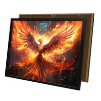 Quadro Fênix De Fogo Renascida Das Cinzas Moldura e Vidro