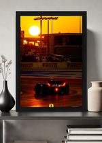 Quadro Ferrari Clássica com Vidro e Moldura Preta Tam:A4 Quadro Ferrari Clássica com Vidro e Moldura Preta Tam:A4