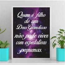 Quadro Filho De Um Deus Grande 45X34Cm - Com Vidro