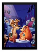 Quadro Filme A Dama E O Vagabundo Disney Poster Moldurado Quadro Filme A Dama E O Vagabundo Disney Poster Moldurado