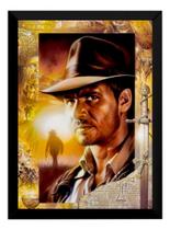 Quadro Filme Arte Indiana Jones Poster Com Moldura Quadro Filme Arte Indiana Jones Poster Com Moldura