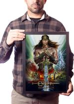 Quadro Filme Conan O Barbaro Arnold Arte Na Moldura