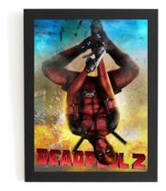 Quadro Filme Deadpool 2 Arte Hq Satira Homem Aranha