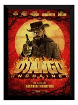 Quadro Filme Django Livre Poster Moldurado