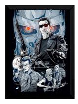 Quadro Filme Exterminador Do Futuro Arte Poster Moldurado
