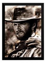 Quadro Filme Faroeste Clint Eastwood Arte Poster Moldurado