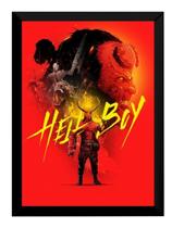 Quadro Filme Hellboy Arte Poster Moldurado