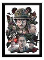 Quadro Filme Nascido Para Matar Arte Poster Moldurado