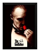 Quadro Filme O Poderoso Chefão Arte Poster Moldurado