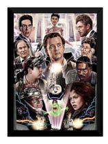 Quadro Filme Os Caça-fantasmas Arte Poster Moldurado Quadro Filme Os Caça-fantasmas Arte Poster Moldurado