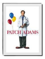 Quadro Filme Patch Adams Poster & Moldura Branca Quadro Filme Patch Adams Poster & Moldura Branca