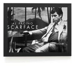 Quadro Filme Scarface Al Pacino Foto Poster Moldurado