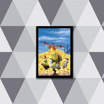 Quadro Filme Shrek 33x24cm - com vidro Quadro Filme Shrek 33x24cm - com vidro