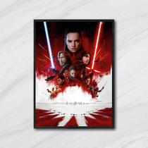 Quadro Filme Star Wars 45x34cm - com vidro Quadro Filme Star Wars 45x34cm - com vidro